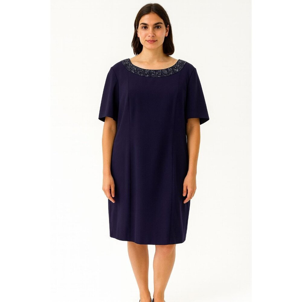 Maggy London  Embellished Cocktail Midi Dress Size Womens